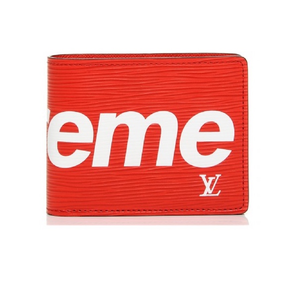 Louis Vuitton x Supreme Wallet Epi Red - Picture 1 of 3